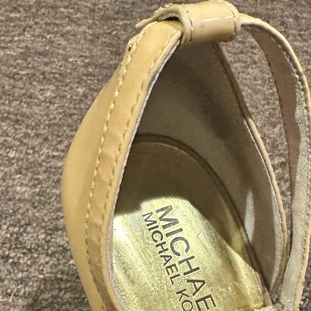 Michael Kors Open Toe Sandal Cross Open Toe Woode… - image 3